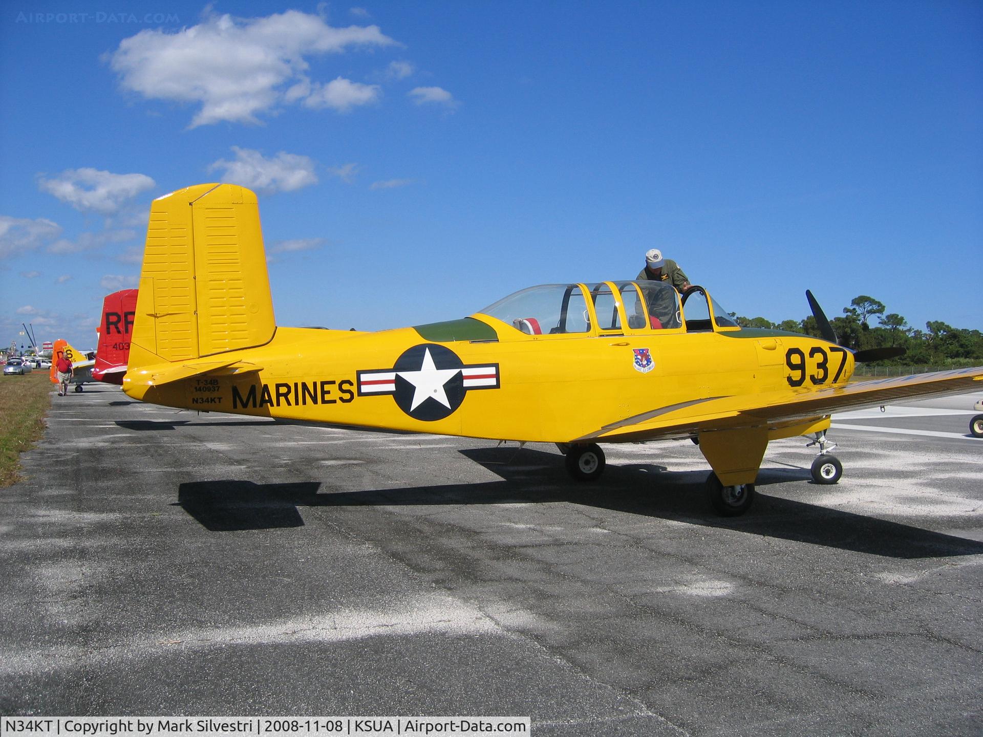 N34KT, 1956 Beech D-45 Mentor C/N BG-271, 2008 Stuart, FL Airshow