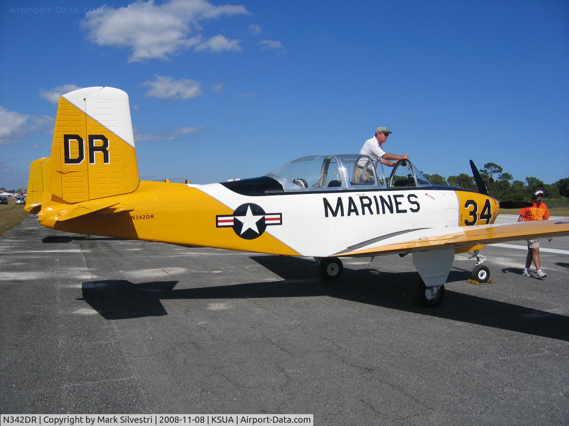 N342DR, 1956 Beech T-34B C/N 143984, 2008 Stuart, FL Airshow