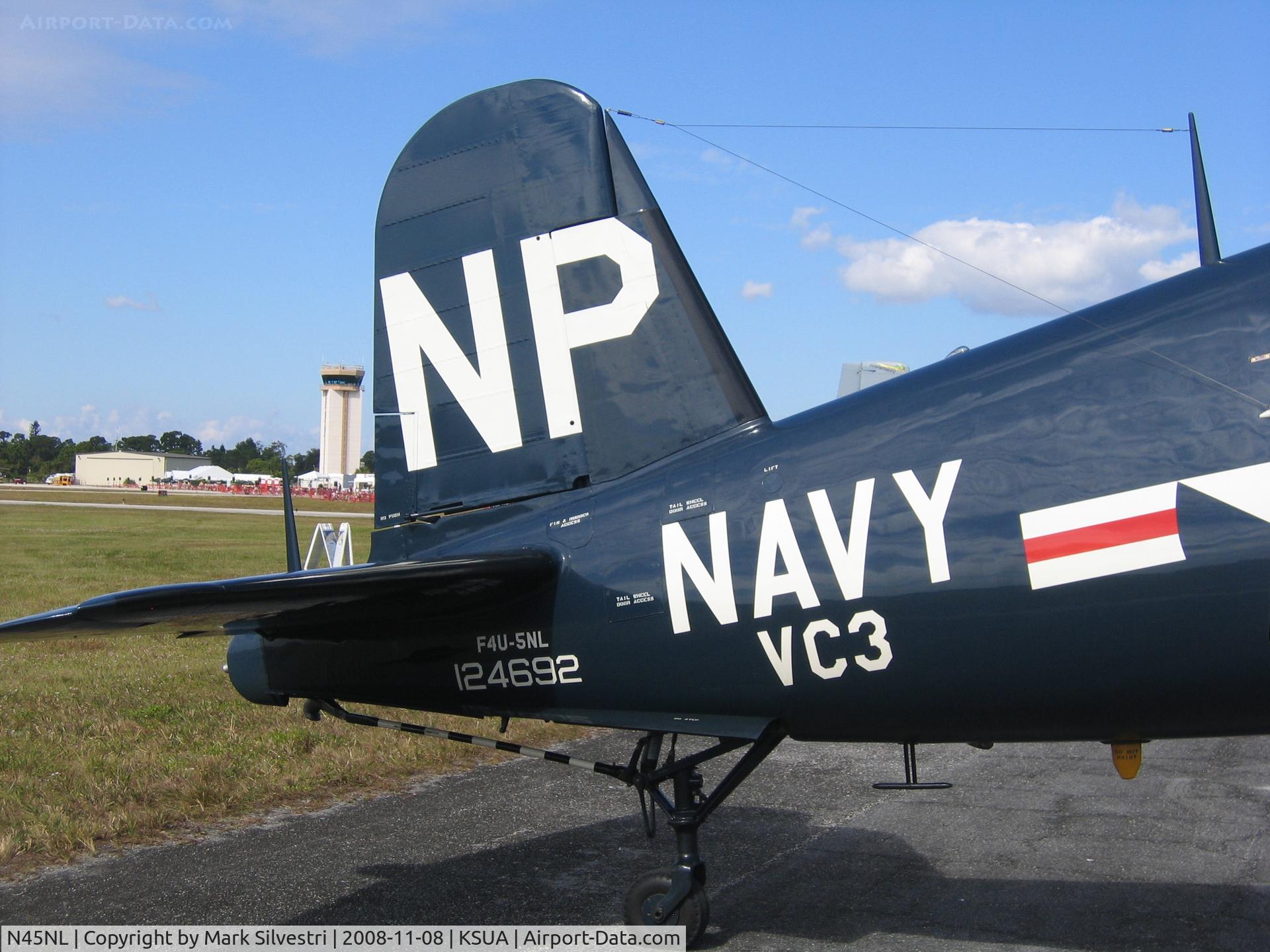 N45NL, 1951 Vought F4U-5NL Corsair C/N 124692, 2008 Stuart, FL Airshow