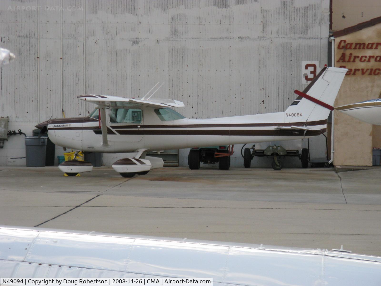 N49094, 1979 Cessna 152 C/N 15283416, 1979 Cessna 152, Lycoming O-235-L2C 110 Hp, 28 volt ignition, for 100LL fuel. Note: Rudder gust lock