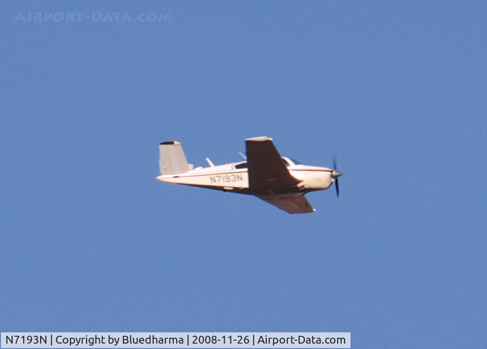N7193N, 1968 Beech V35A Bonanza C/N D-8704, Heading East over Columbine High School, Littleton, Colorado