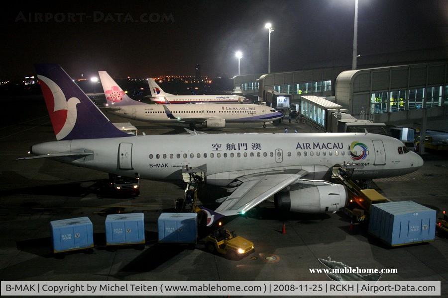 B-MAK, 2002 Airbus A319-131 C/N 1758, Air Macau NX667 to Macau
