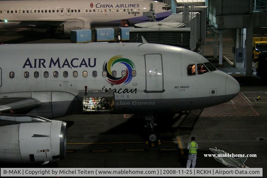 B-MAK, 2002 Airbus A319-131 C/N 1758, Air Macau NX667 to Macau