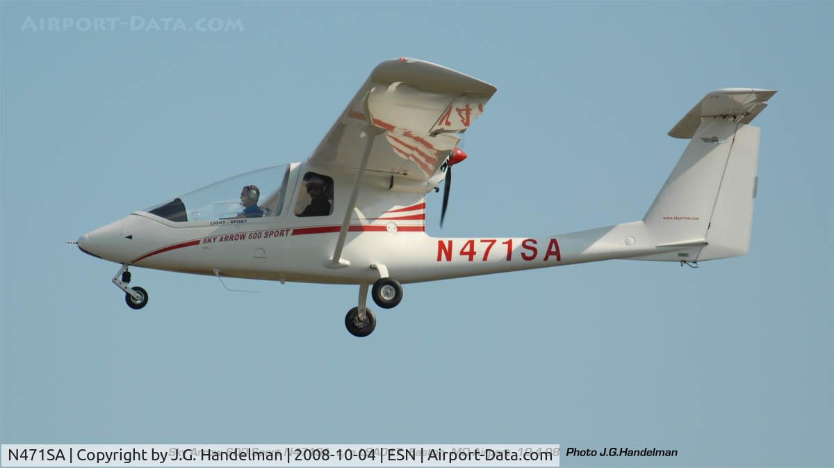 N471SA, 2007 Iniziative Industriali Italiane Sky Arrow 600 Sport C/N LSA017, over Easton Md Airport