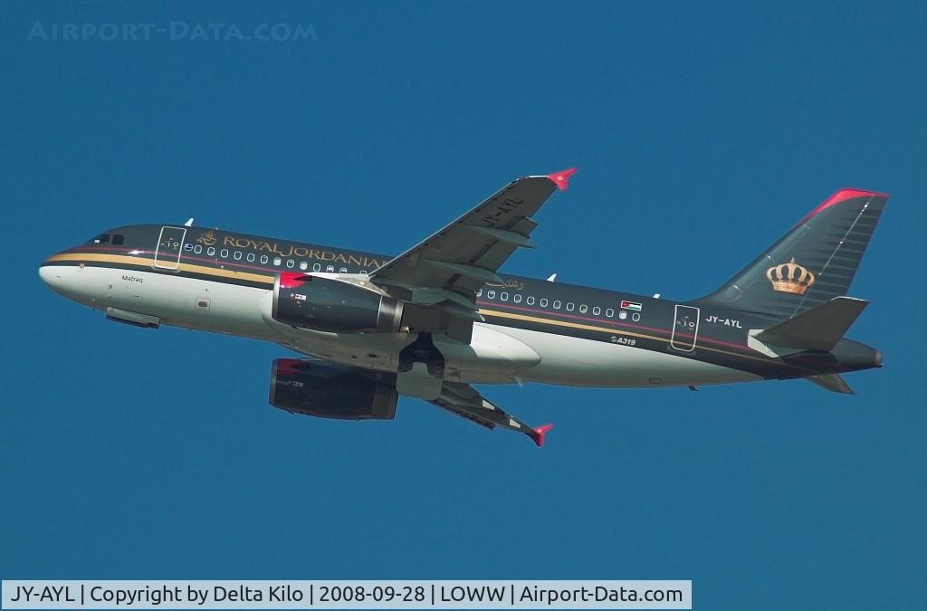 JY-AYL, 2008 Airbus A319-132 C/N 3428, Royal Jordanian A-319-132  built 2008