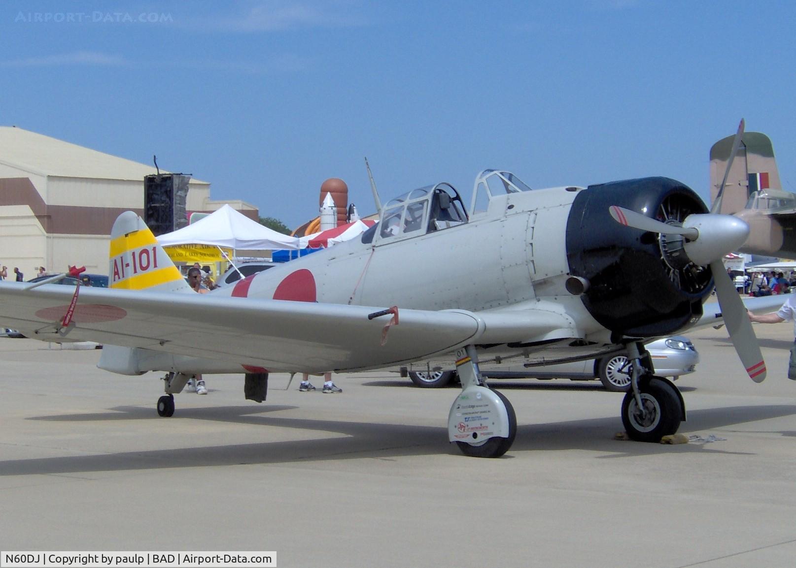 N60DJ, 1952 Canadian Car & Foundry Harvard Mk.4 C/N CCF4-264, On display at the Barksdale Air Force Base open house/air show.