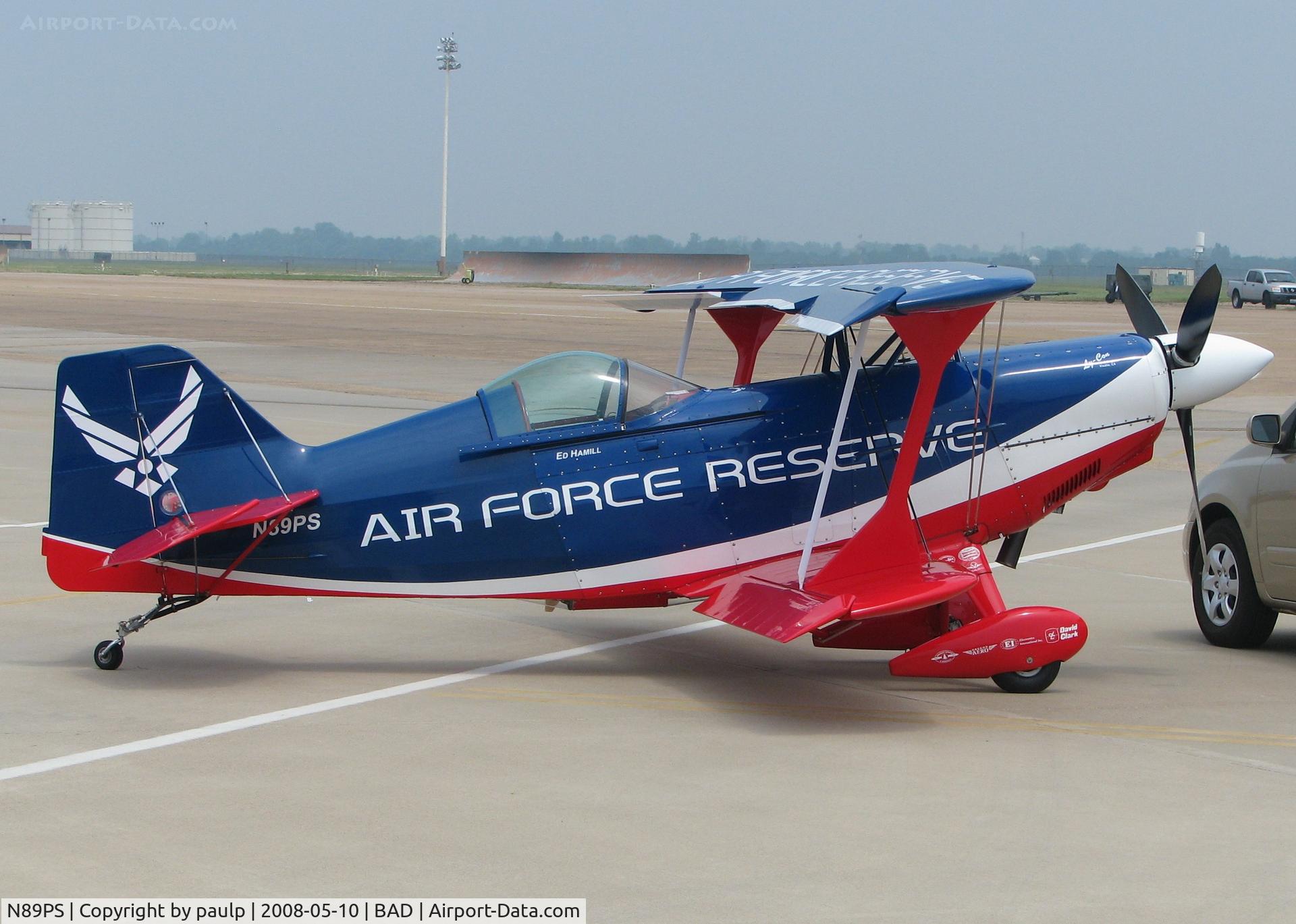 N89PS, 1998 Aviat Pitts S-2C Special C/N 6013, At the Barksdale Air Force Base open house/air show.