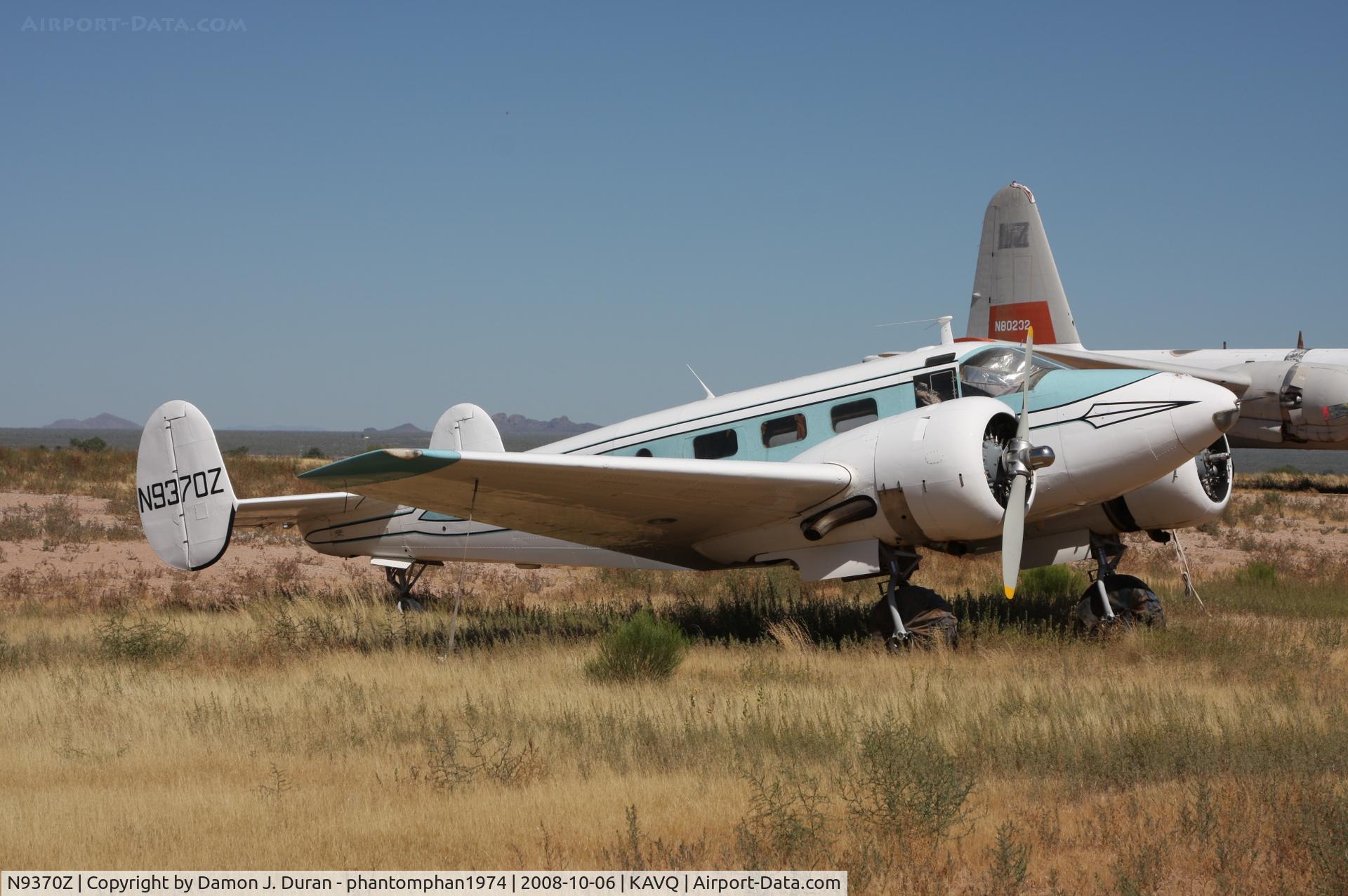 N9370Z, 1952 Beech C-45H Expeditor C/N AF-780 (52-10850), Taken at Marana Airport