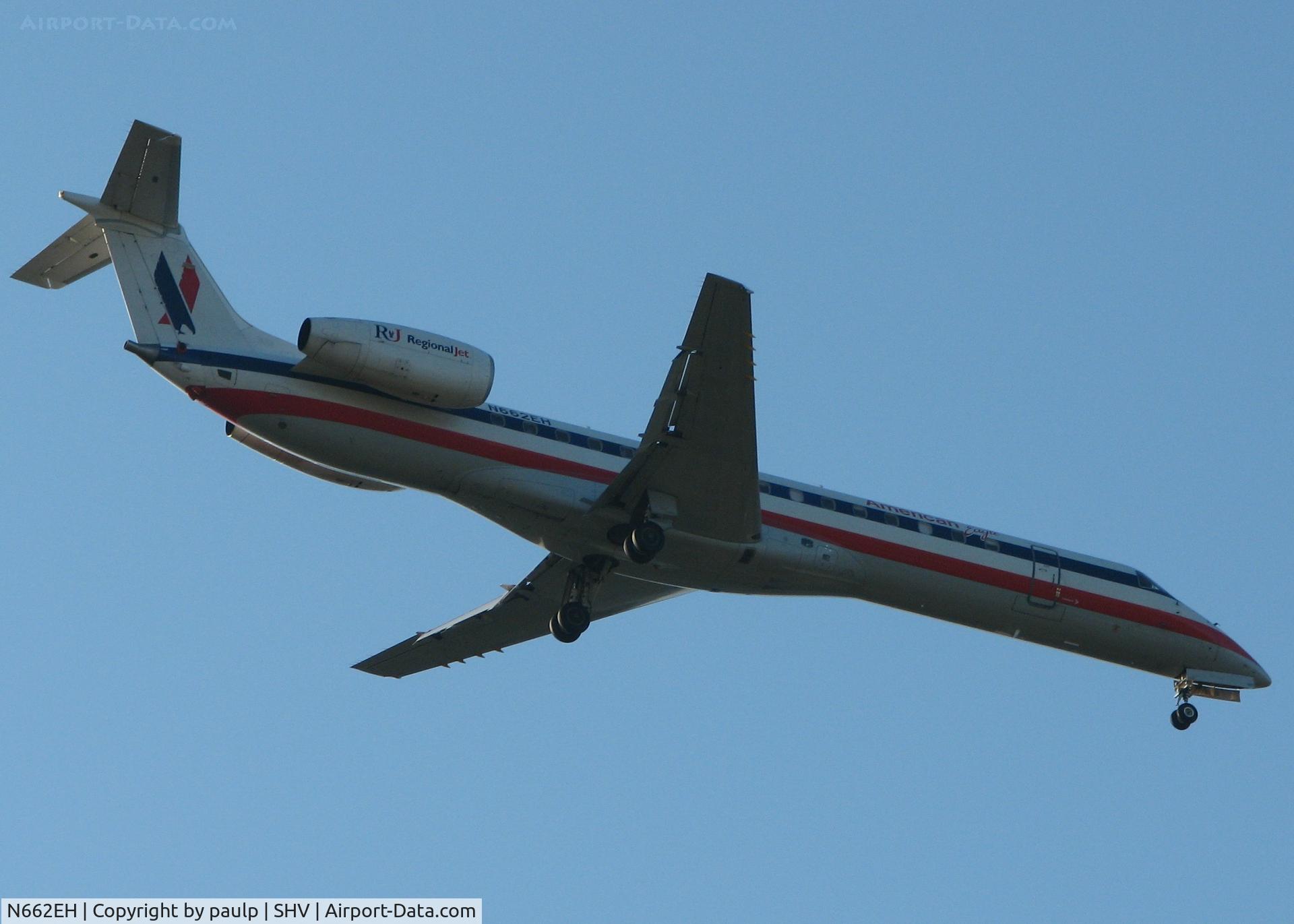 N662EH, 2004 Embraer ERJ-145LR (EMB-145LR) C/N 145777, Landing at Shreveport Regional.