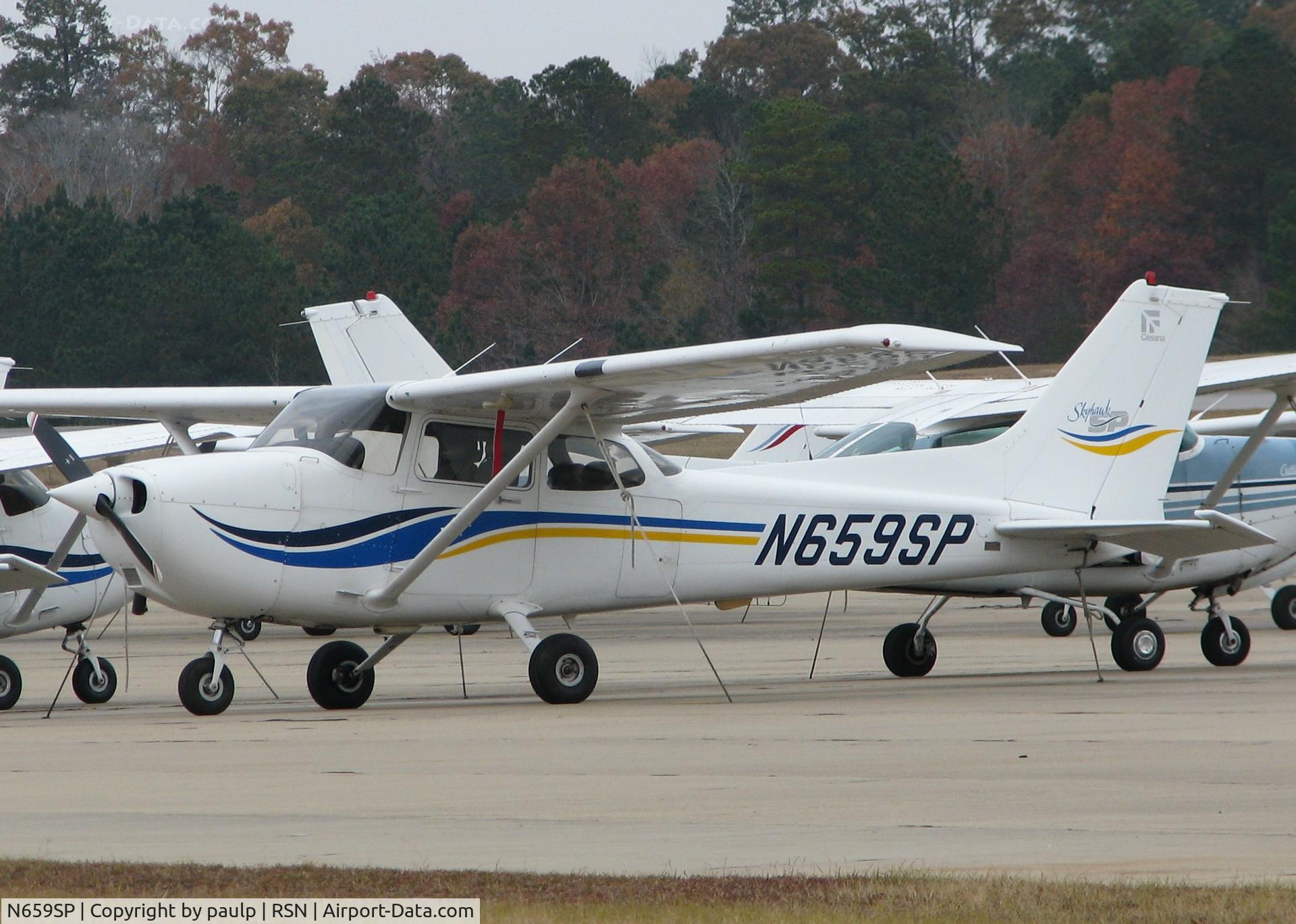 N659SP, 1999 Cessna 172S C/N 172S8064, Parked at the Ruston Louisiana airport.