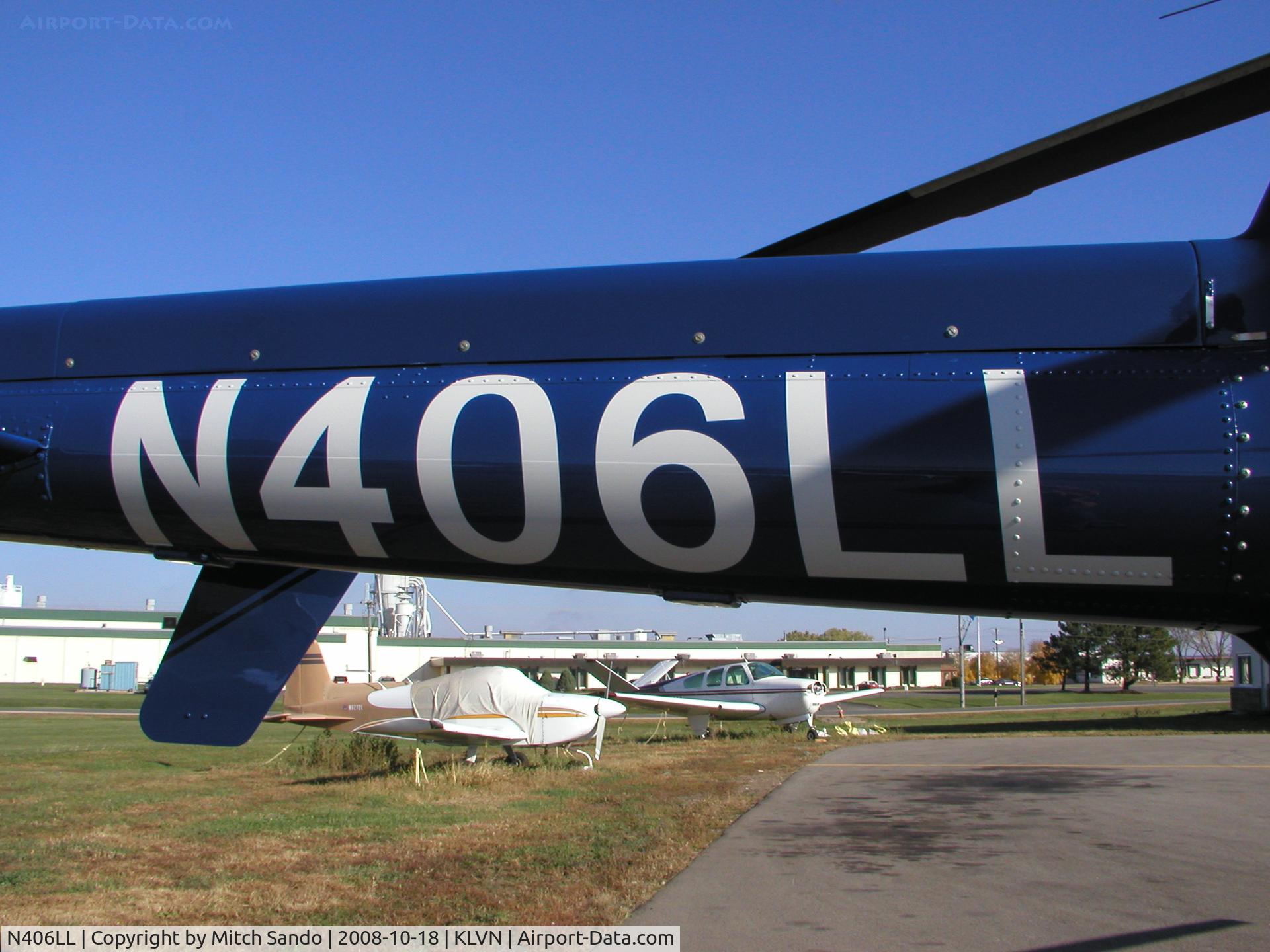 N406LL, 1998 Bell 407 C/N 53279, Staging at Airlake before flying to the Minneapolis Convention Center for the 2008 Air Medical Transport Conference.