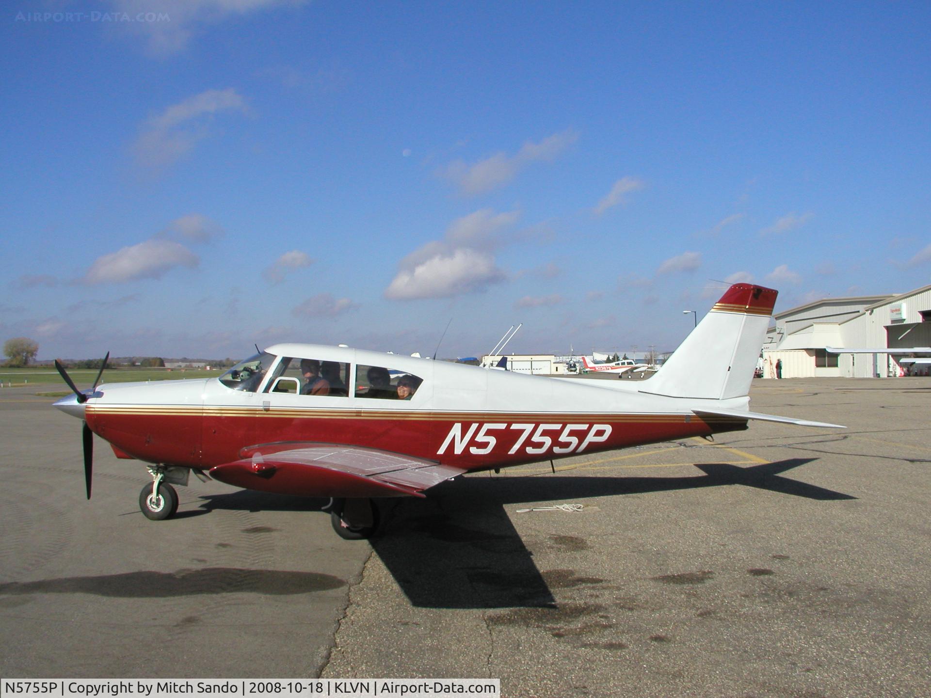 N5755P, 1959 Piper PA-24-250 Comanche C/N 24-831, Parked on the ramp at Airlake.