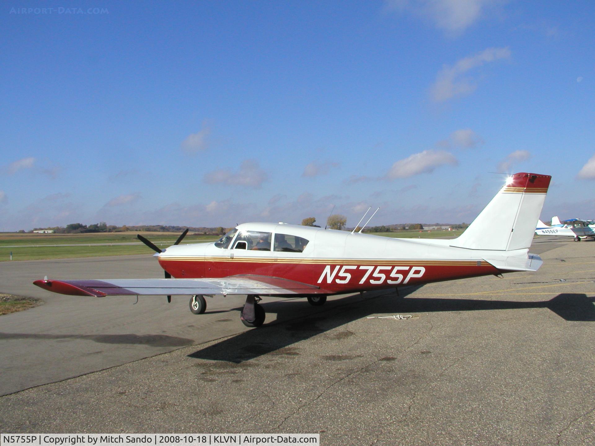 N5755P, 1959 Piper PA-24-250 Comanche C/N 24-831, Parked on the ramp at Airlake.