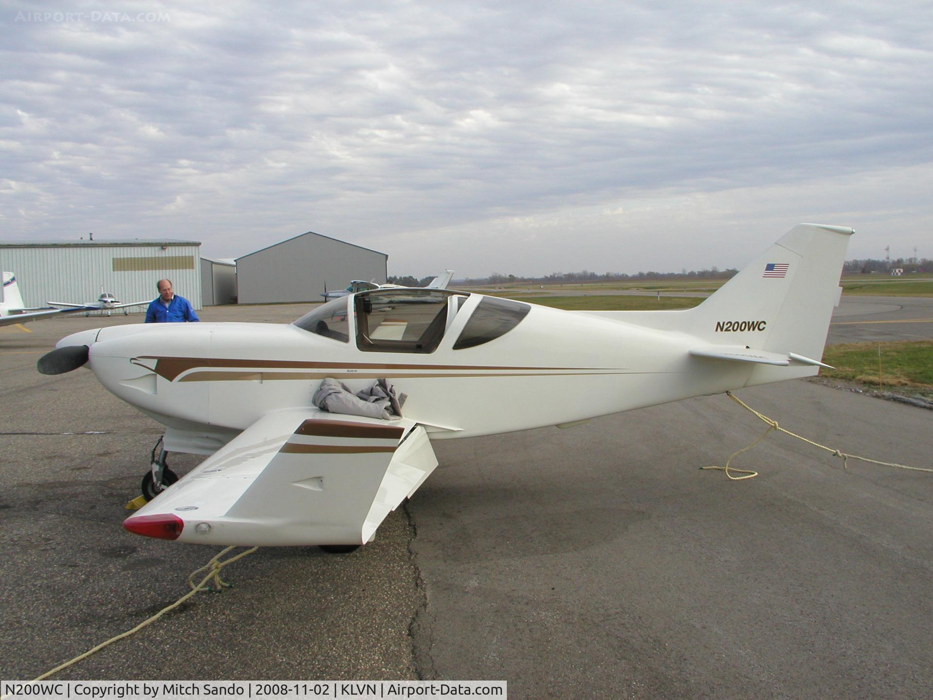 N200WC, 1993 Stoddard-Hamilton Glasair C/N 792, Parked on the ramp at Airlake.