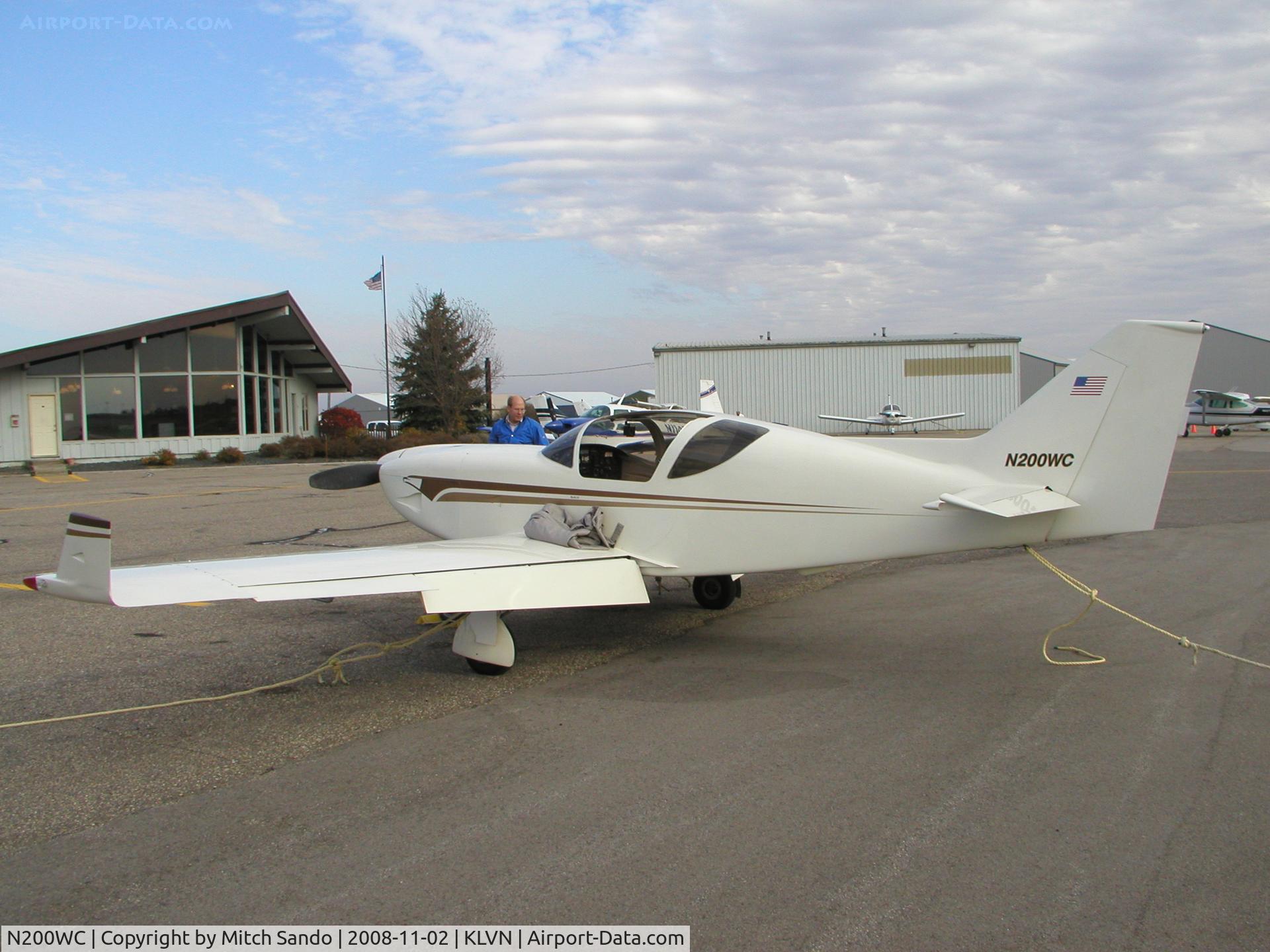 N200WC, 1993 Stoddard-Hamilton Glasair C/N 792, Parked on the ramp at Airlake.