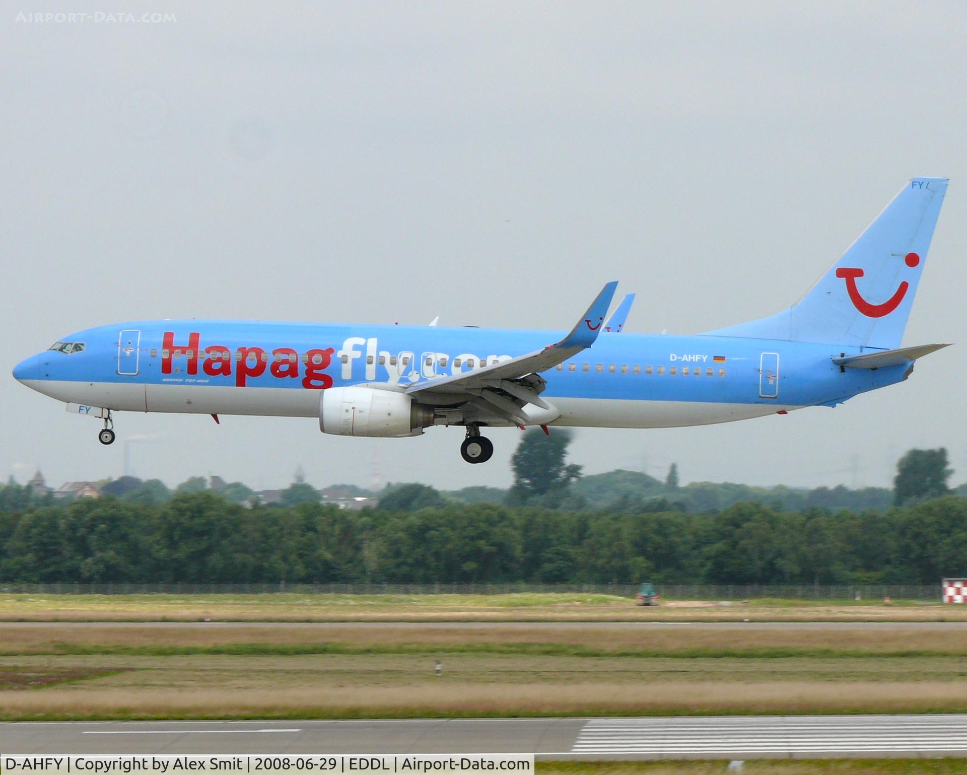 D-AHFY, 2001 Boeing 737-8K5 C/N 30417, Boeing B737-8K5 D-AHFY HapagFly.com
