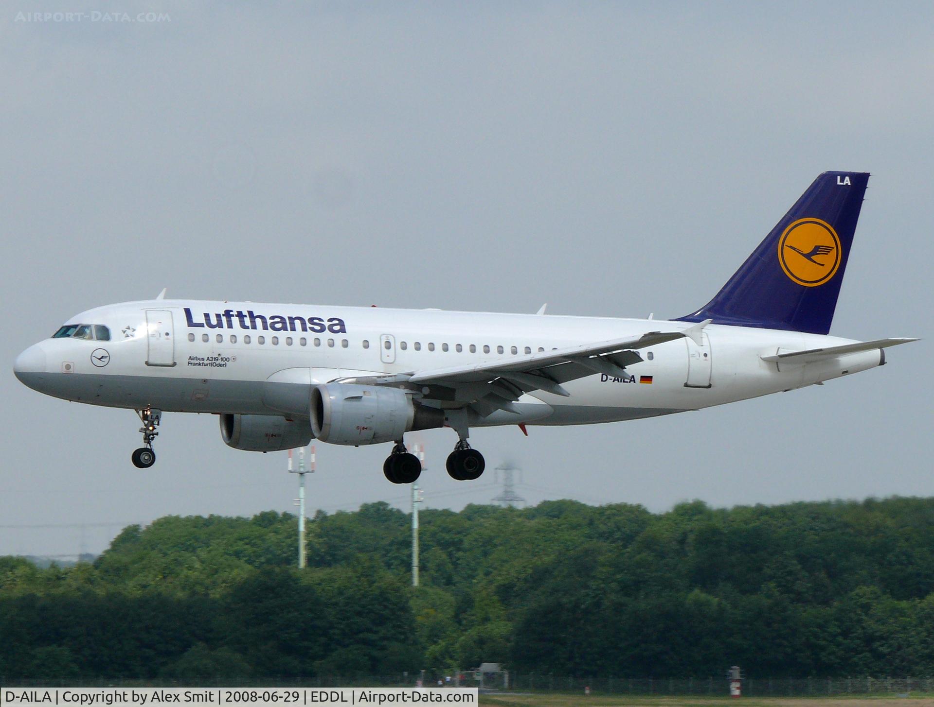 D-AILA, 1996 Airbus A319-114 C/N 609, Airbus Industries A319-114 D-AILA Lufthansa
