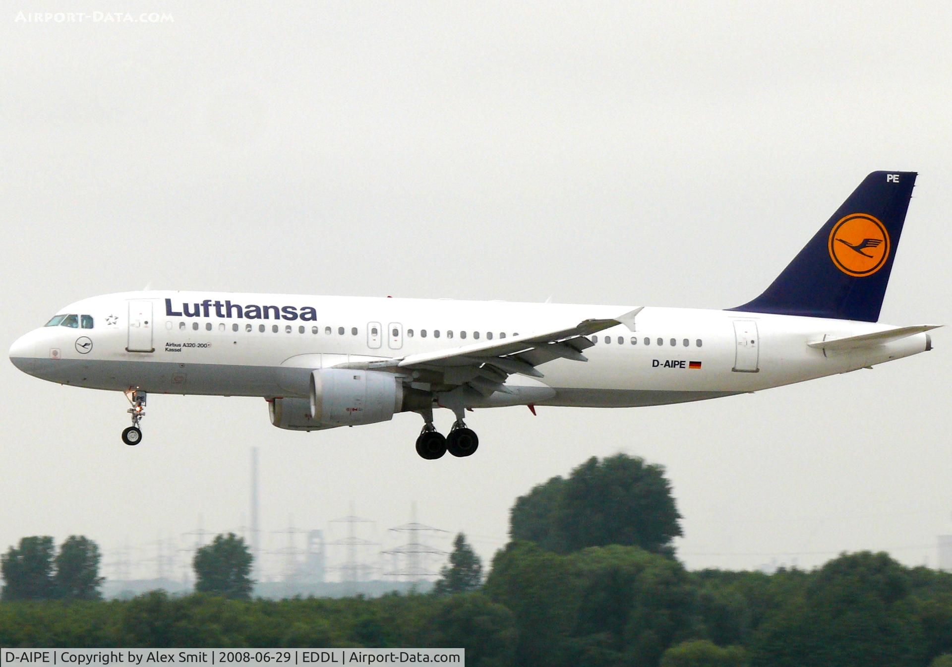 D-AIPE, 1989 Airbus A320-211 C/N 0078, Airbus Industries A320-211 D-AIPE Lufthansa