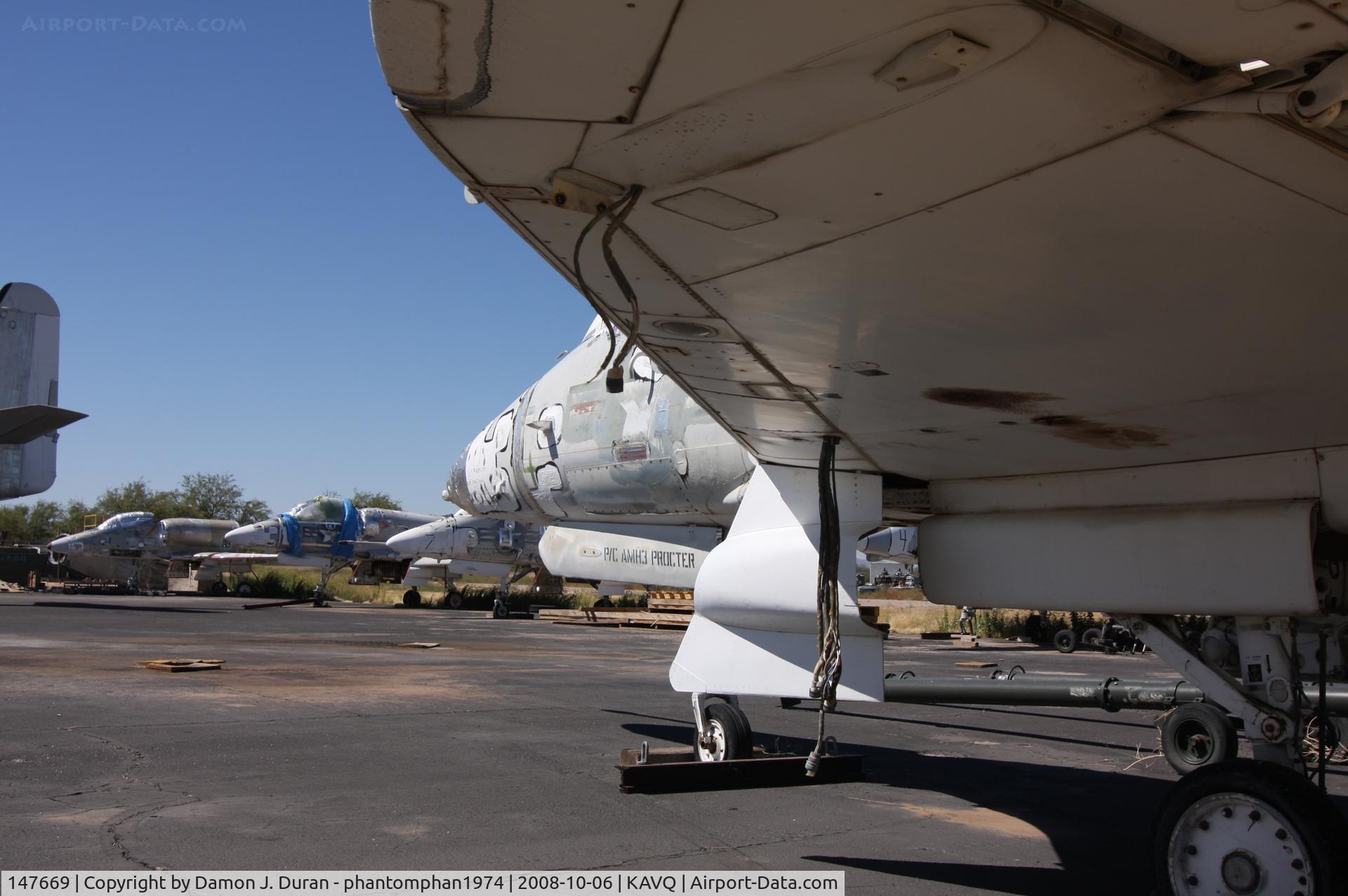 147669, Douglas A-4L Skyhawk C/N 12433, Low shot of A-4L in storage at Marana Airport