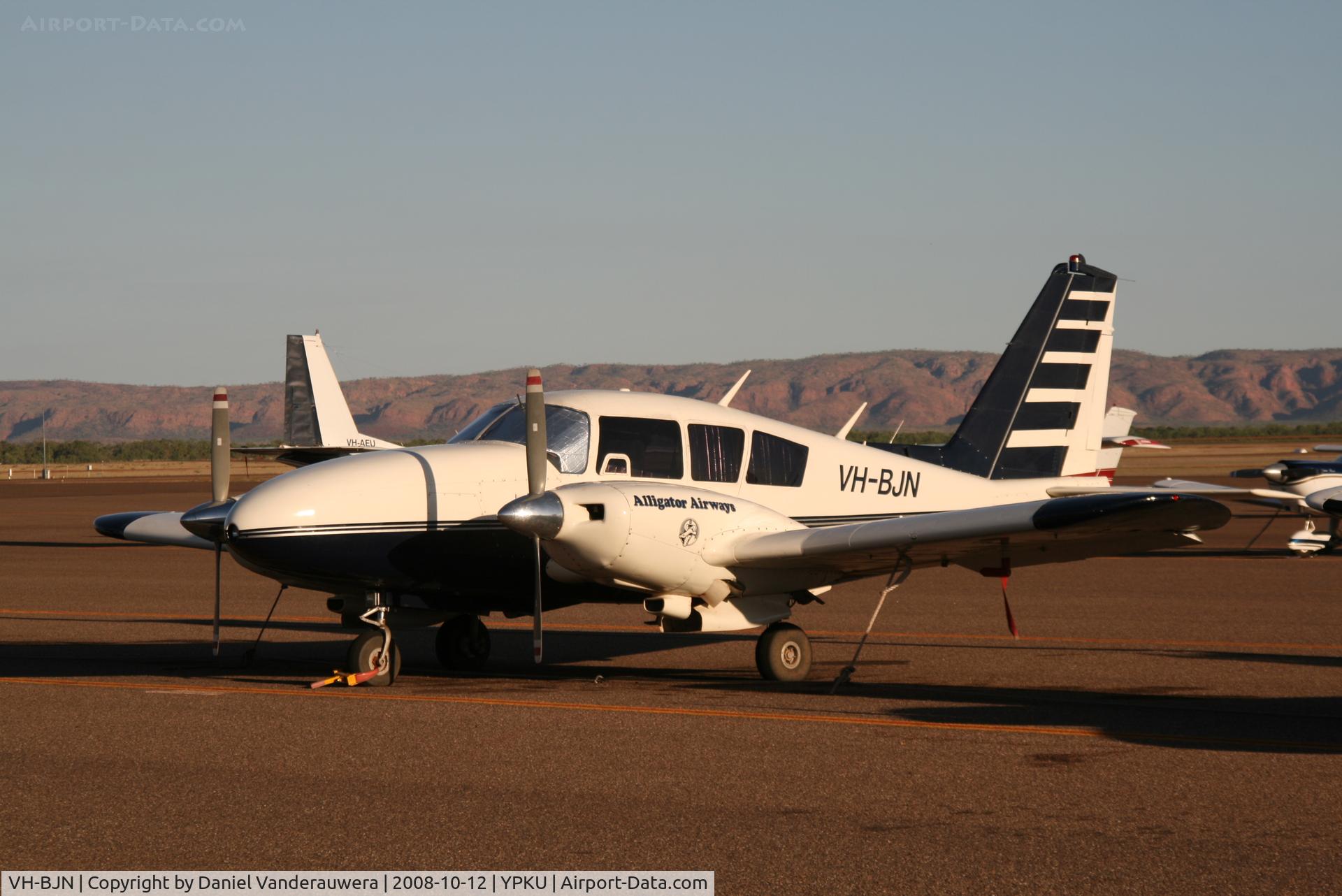 VH-BJN, 1970 Piper PA-23-250 C/N 27-4460, Parked on apron