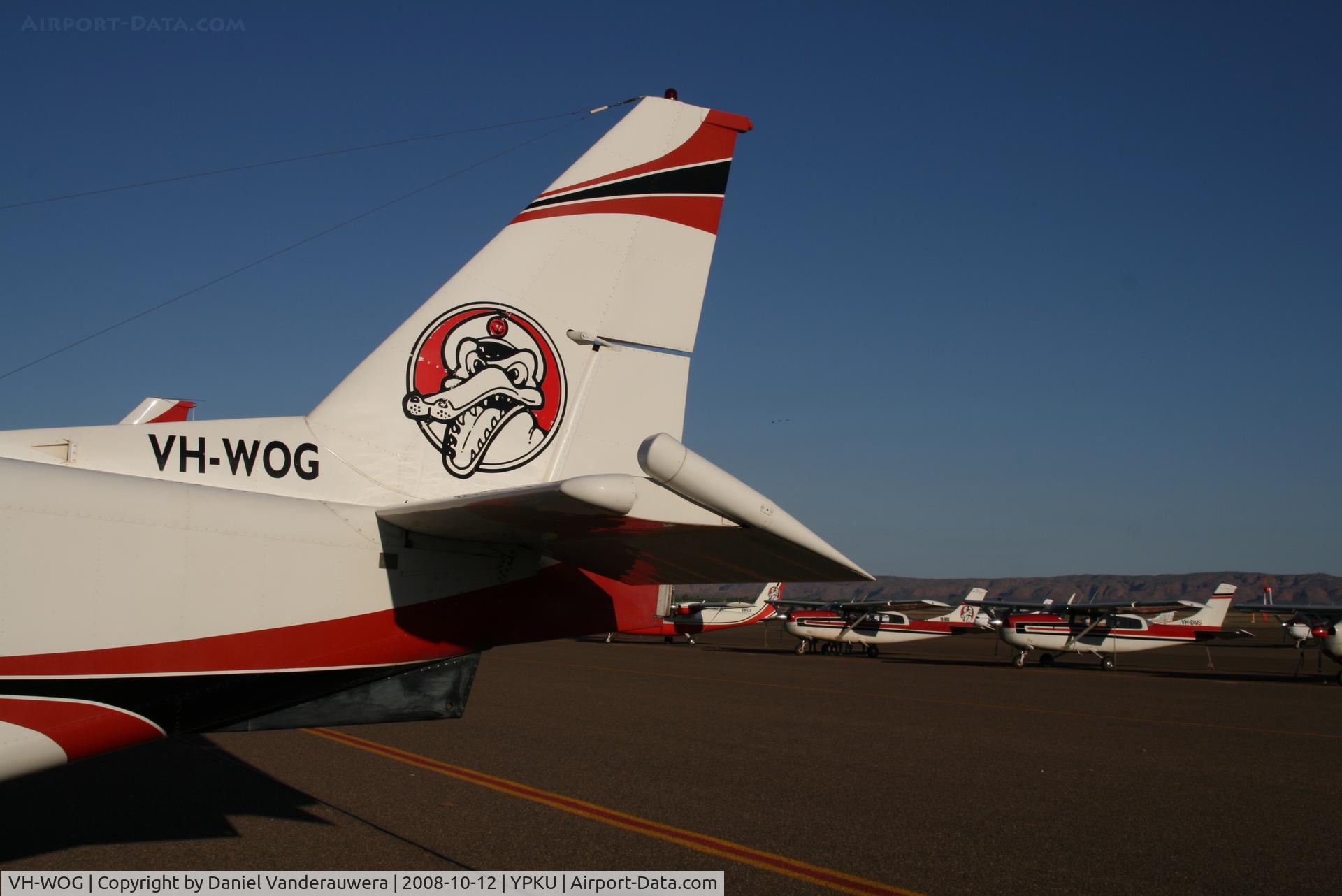 VH-WOG, 2002 Gippsland GA-8 Airvan C/N GA8-02-012, on Aligator Airways apron