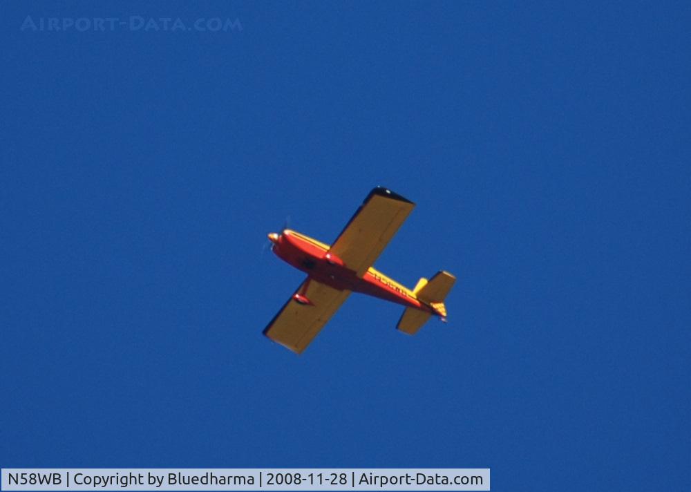 N58WB, 1999 Vans RV-8 C/N 80390, Heading West over Columbine High School, Littleton, Colorado.