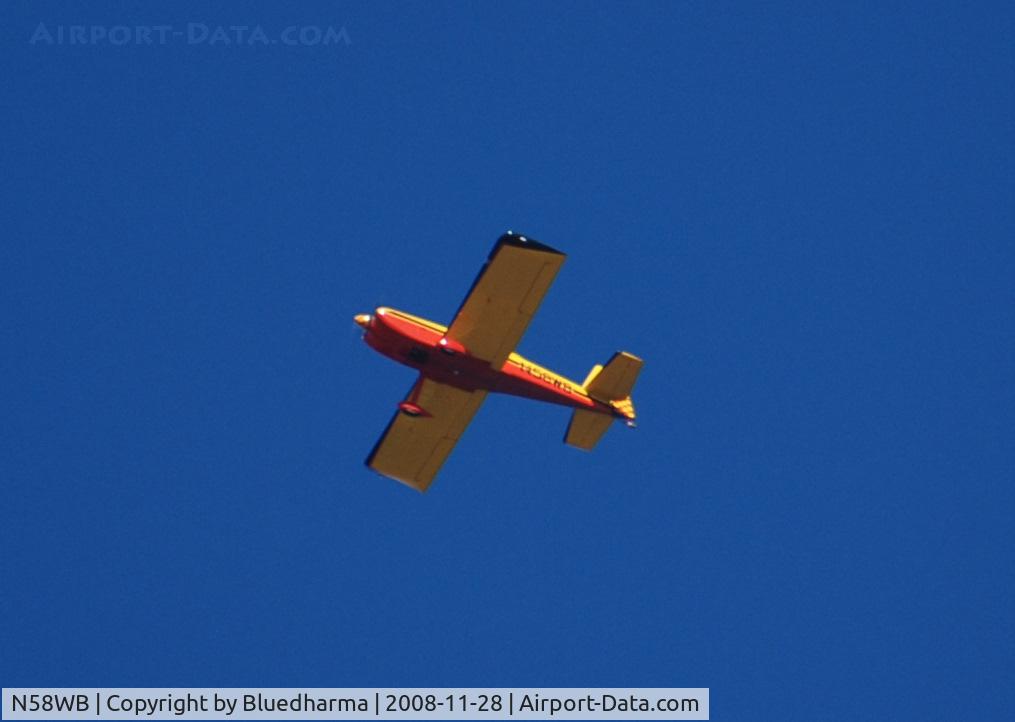 N58WB, 1999 Vans RV-8 C/N 80390, Heading West over Columbine High School, Littleton, Colorado.