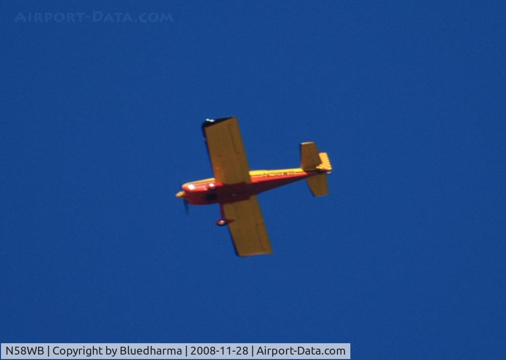 N58WB, 1999 Vans RV-8 C/N 80390, Heading West over Columbine High School, Littleton, Colorado.