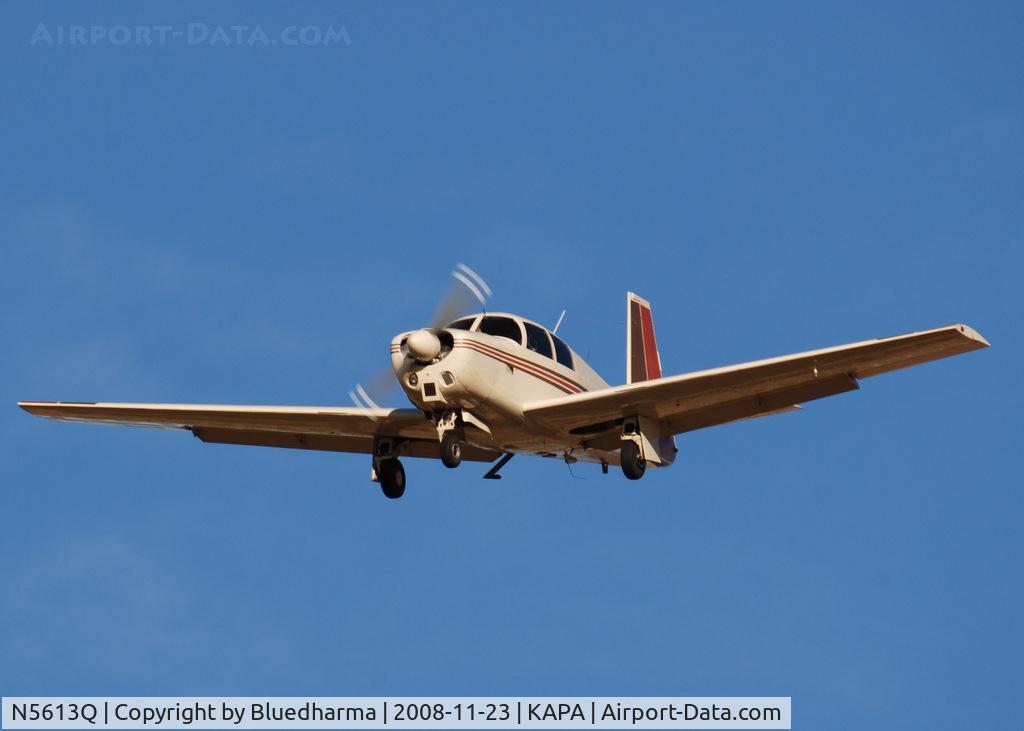 N5613Q, 1965 Mooney M20C Ranger C/N 3005, On final approach to 17L.