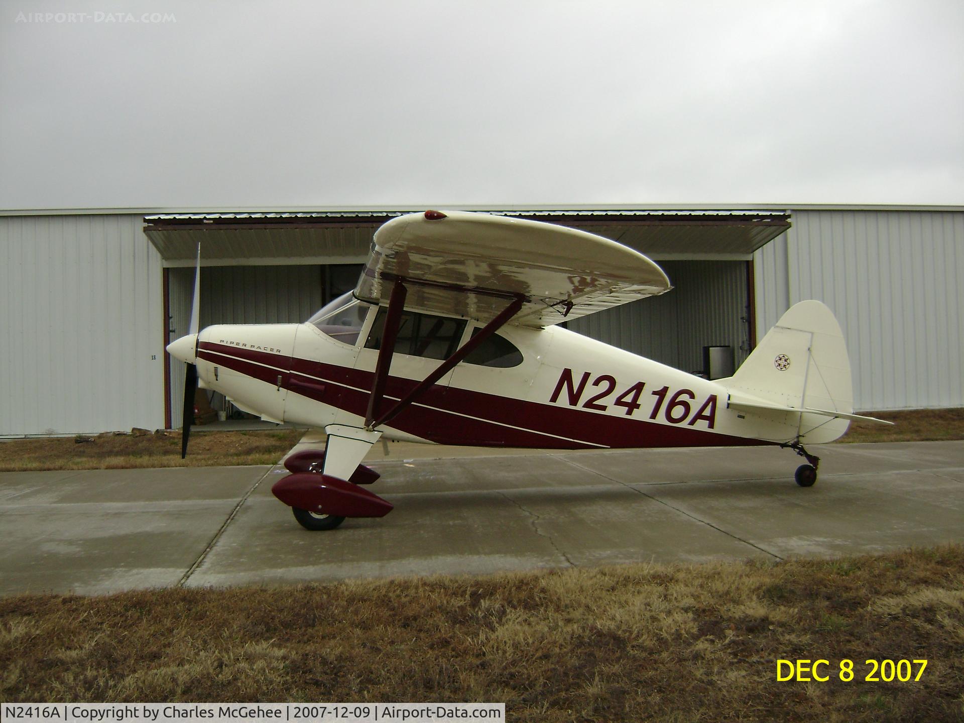 N2416A, 1952 Piper PA-22 C/N 22-782, 1952 Piper PA-22/20