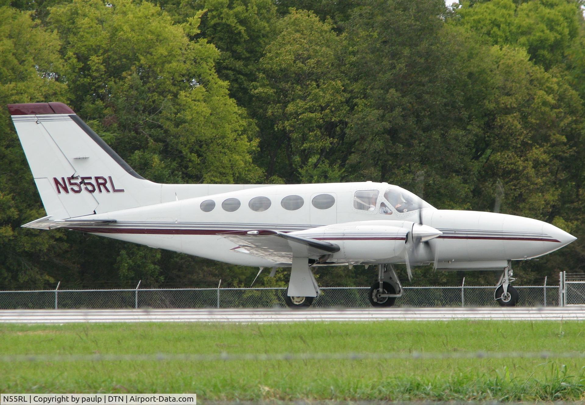 N55RL, Cessna 421C Golden Eagle C/N 421C1071, Taking off at Downtown Shreveport.