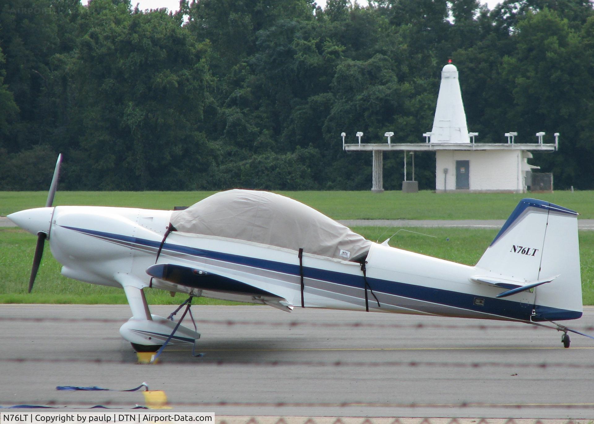 N76LT, 1998 Trottier Lauren P RV-4 C/N 2725, Parked at Downtown Shreveport.