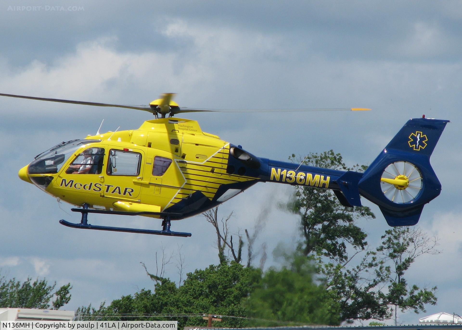 N136MH, 2000 Eurocopter EC-135T-1 C/N 0161, At Metro Aviation near the Downtown Shreveport airport.