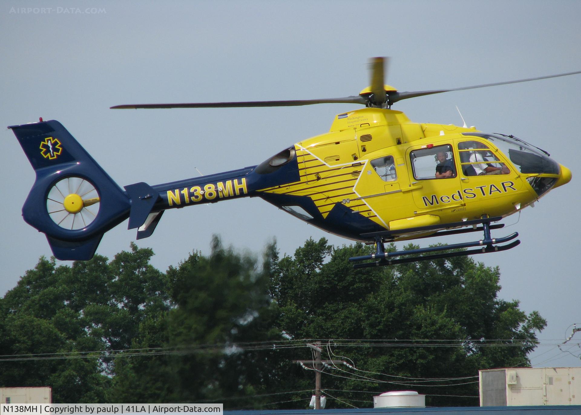 N138MH, 2005 Eurocopter EC-135T-2 C/N 0417, At Metro Aviation near the Downtown Shreveport airport.
