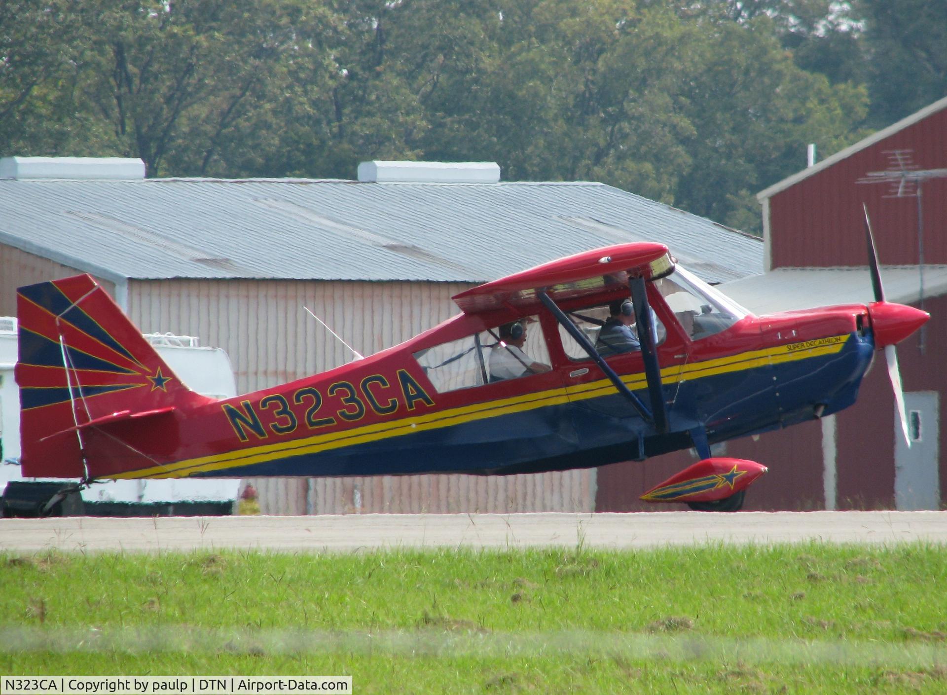 N323CA, 1998 American Champion 8KCAB Super Decathlon C/N 807-98, Taxiing at Downtown Shreveport.