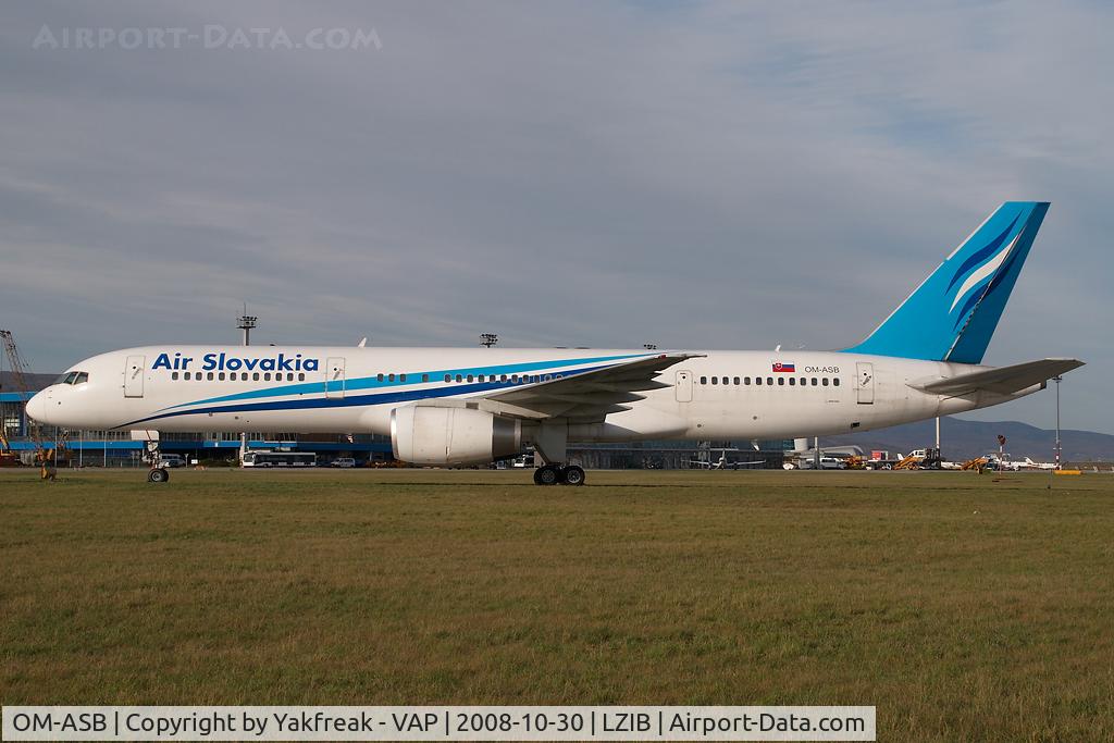 OM-ASB, 1989 Boeing 757-236 C/N 24371, Air Slovakia Boeing 757-200