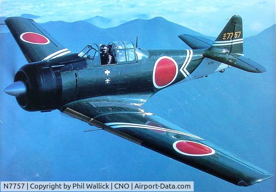 N7757, 1952 Canadian Car & Foundry T-6 Harvard Mk.4 C/N CCF4-171, Chino 1985 - Pilot Denis Arbeau