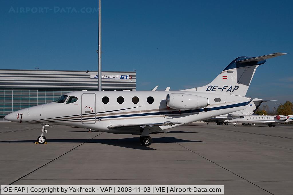 OE-FAP, 2008 Hawker Beechcraft 390 Premier 1A C/N RB-215, Raytheon 390