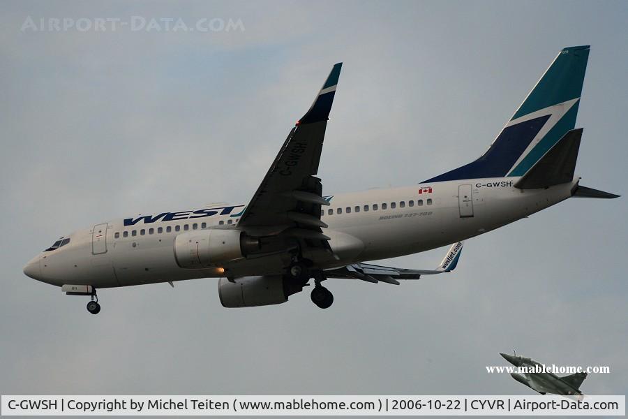 C-GWSH, 2002 Boeing 737-76N C/N 29886, Westjet