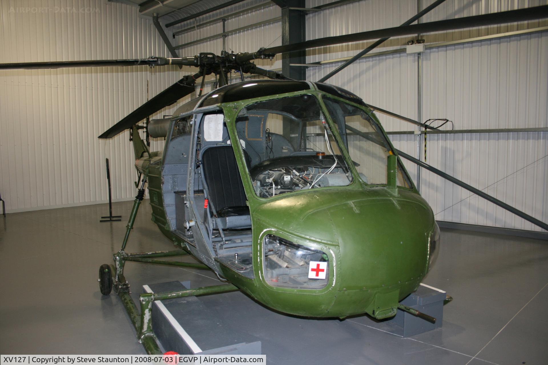 XV127, Westland Scout AH.1 C/N F9702, Taken at the Museum of Army Flying, Middle Wallop July 2008.