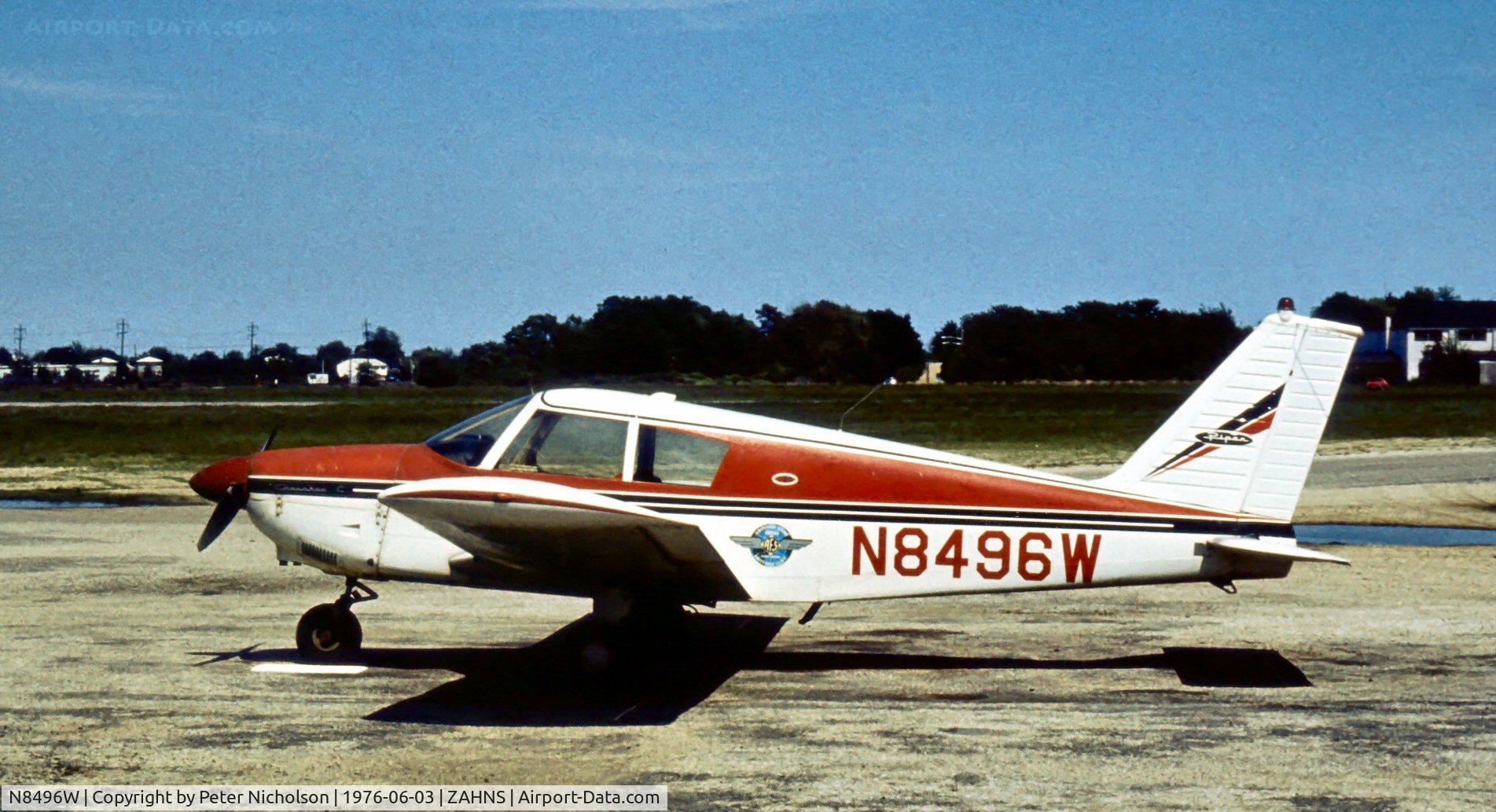 N8496W, 1965 Piper PA-28-180 C/N 28-2742, Cherokee C based in 1976 and 1977 at Zahns Airfield, Amityville, Long Island - airfield closed in 1980