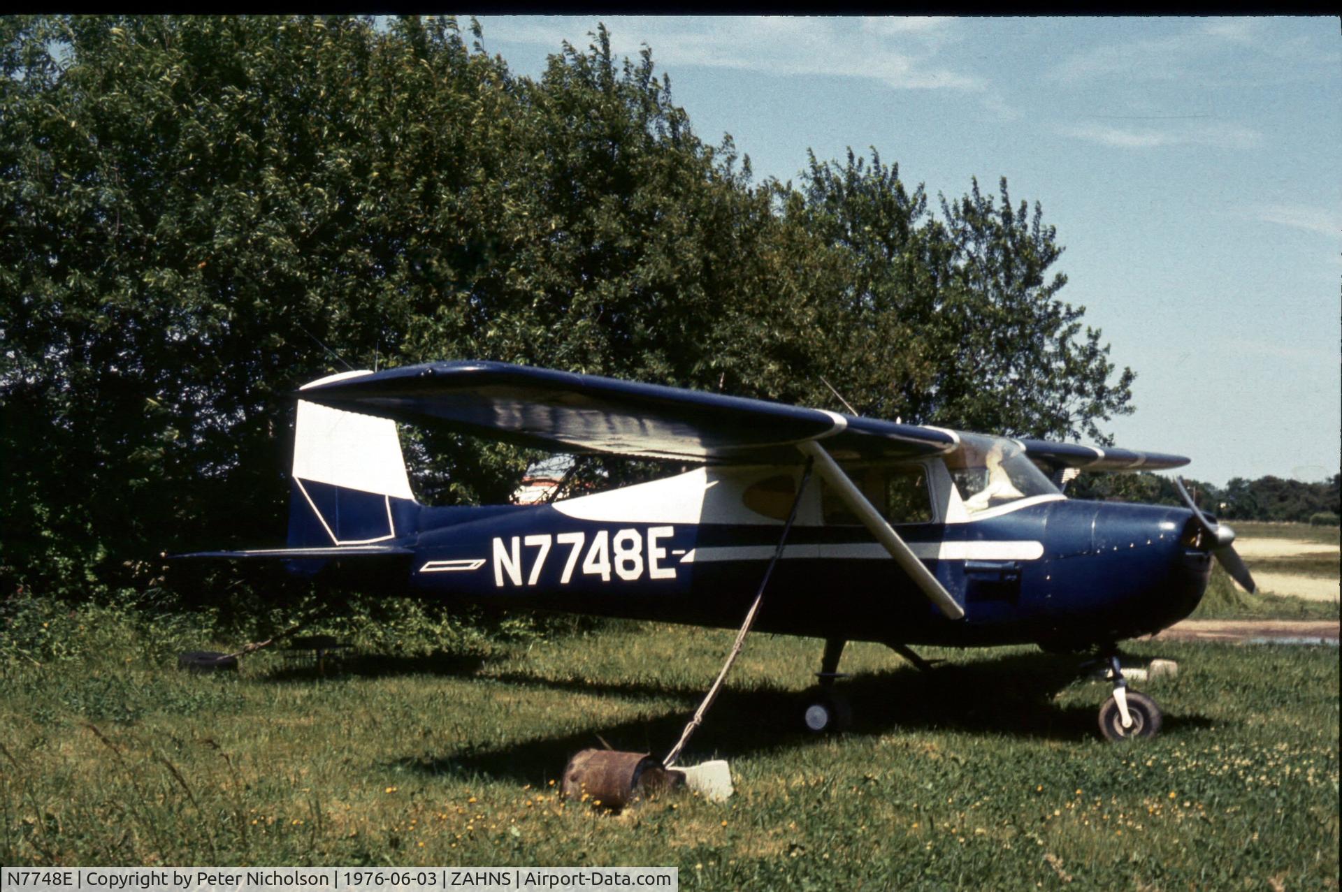 N7748E, 1959 Cessna 150 C/N 17548, Based in 1976 at Zahns Airfield, Amityville, Long Island - airfield closed in 1980