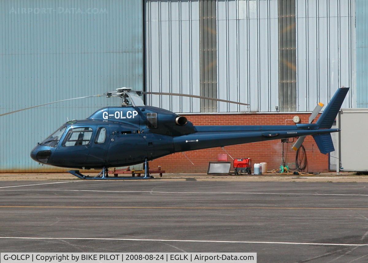 G-OLCP, 1994 Eurocopter AS-355N Ecureuil 2 C/N 5580, SITTING IN THE PREMIAR COMPOUND