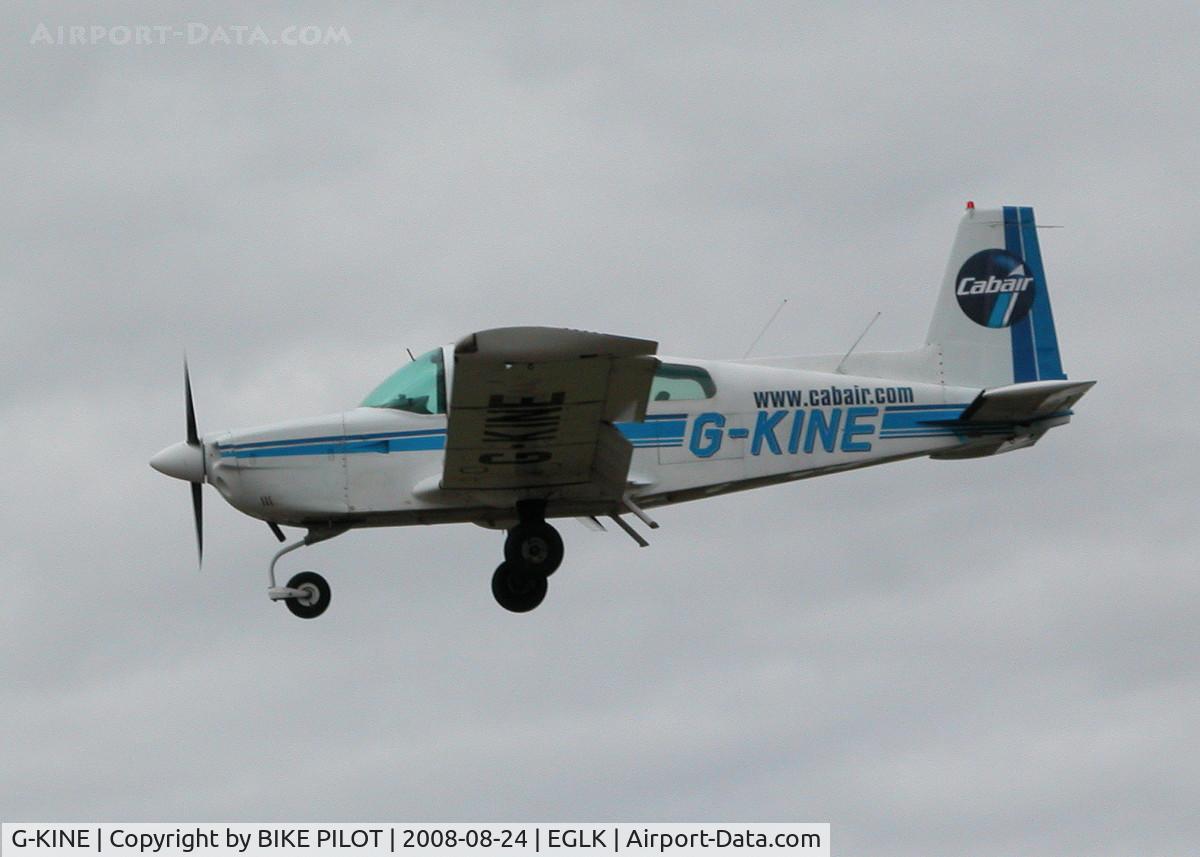 G-KINE, 1979 Gulfstream American AA-5A Cheetah C/N AA5A-0896, COMING IN TO RUNWAY 25