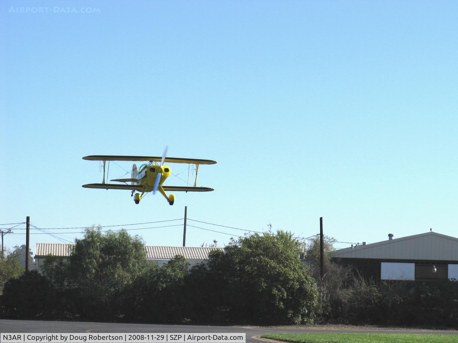 N3AR, 1974 Pitts S-1S Special C/N 10, 1974 Russell PITTS SPECIAL S-1S fully aerobatic, Lycoming O&VO-360 180 Hp, landing Rwy 22