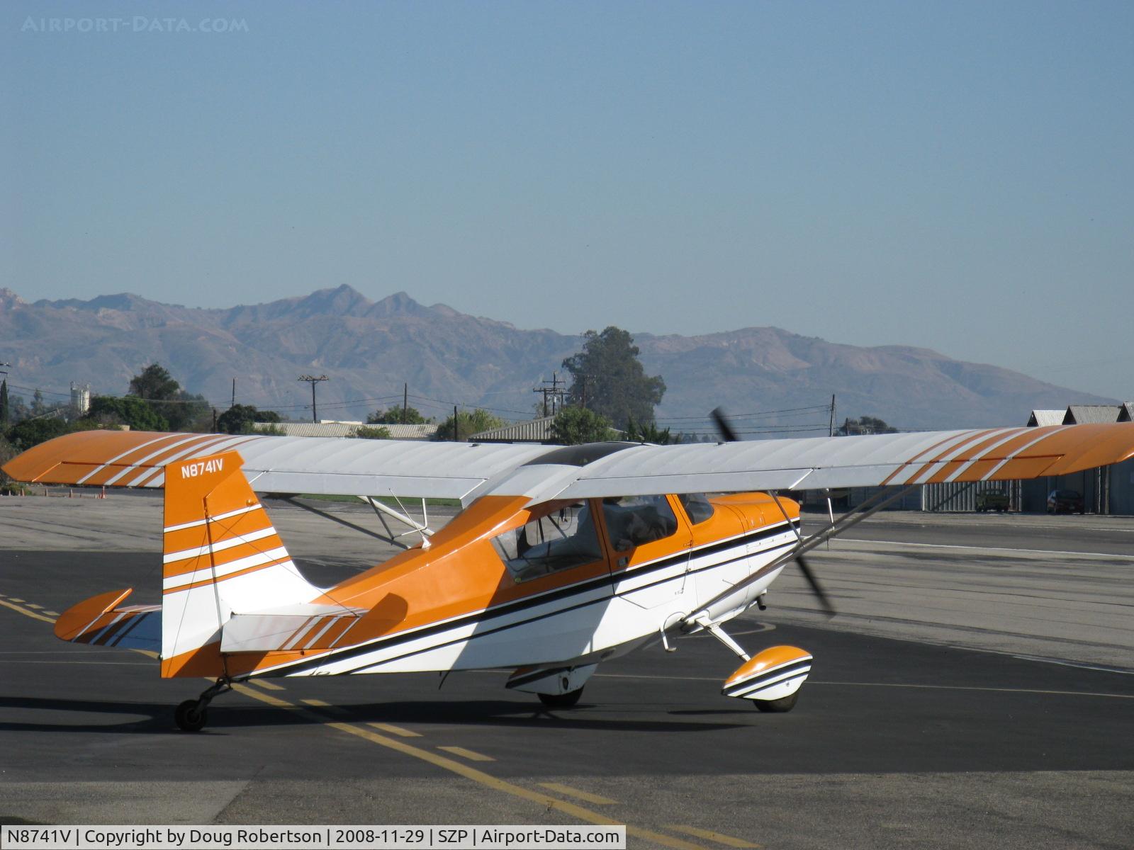 N8741V, 1975 Bellanca 7GCBC C/N 849-75, 1975 Bellanca 7GCBC CITABRIA, Lycoming O-320-A2B 150 Hp, taxi