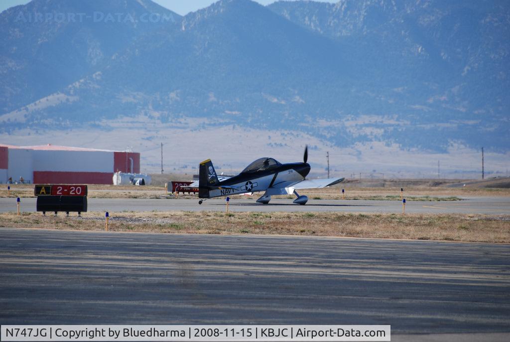 N747JG, 2008 Vans RV-8 C/N 81612, Taxi out.