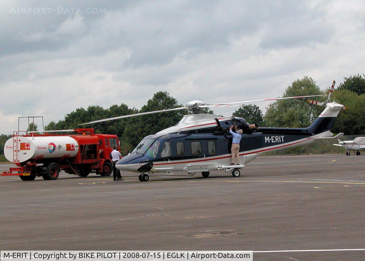 M-ERIT, AgustaWestland AW-139 C/N 31102, REFUELLING BEFORE DEPARTURE