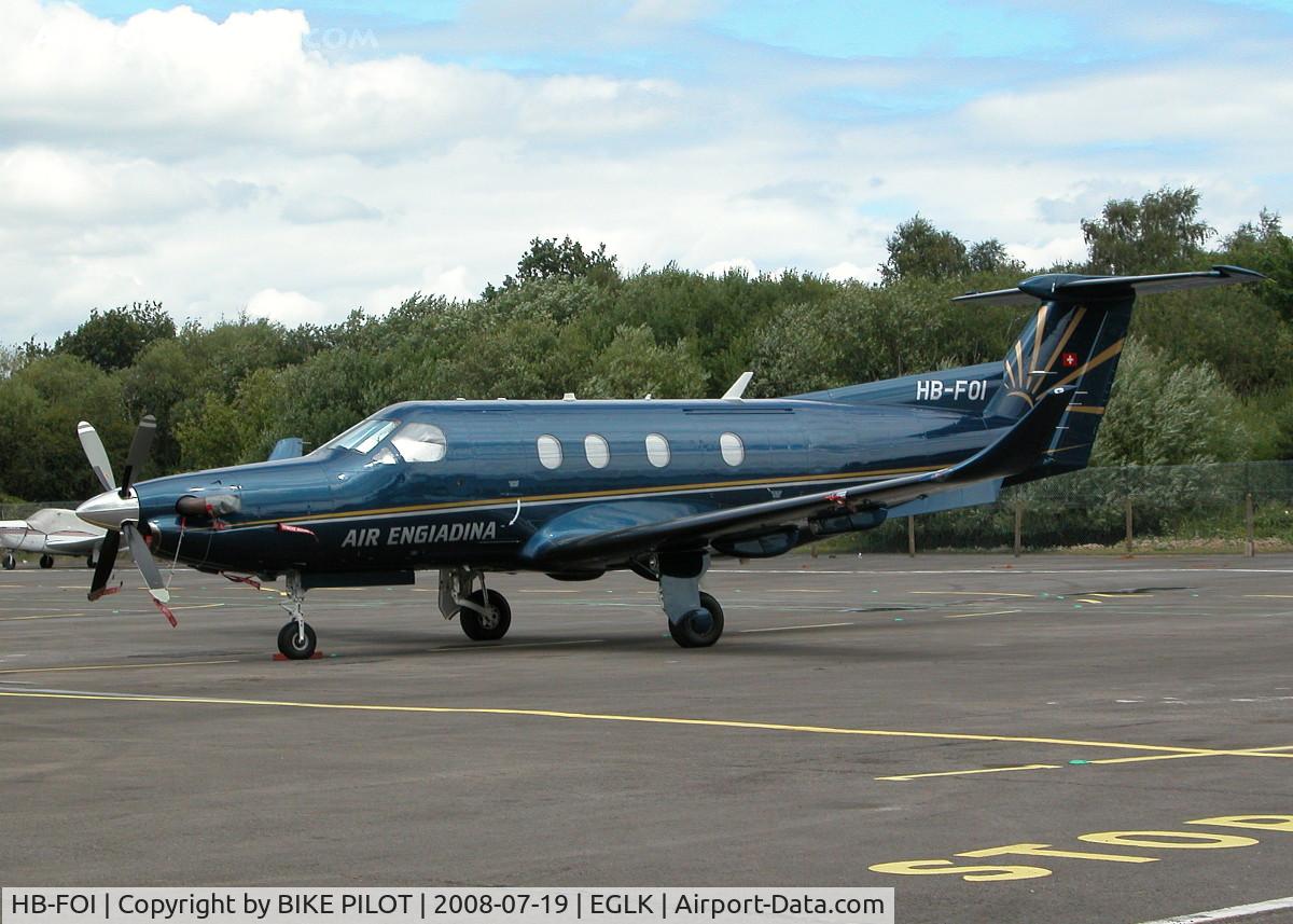 HB-FOI, 1996 Pilatus PC-12/45 C/N 157, PC-12'S ARE QUITE COMMON AT BLACKBUSHE