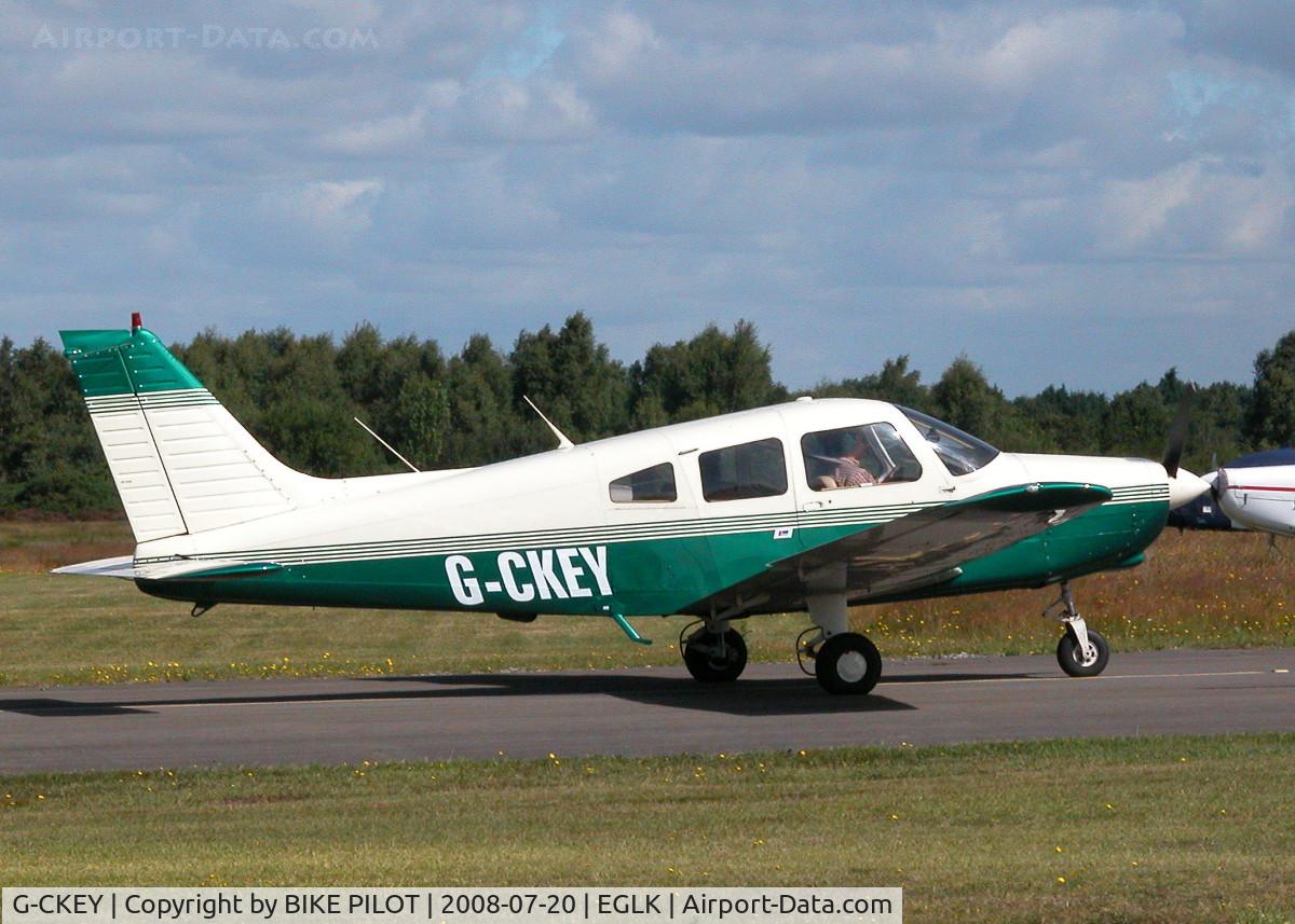G-CKEY, 1978 Piper PA-28-161 Cherokee Warrior II C/N 28-7916061, ABOUT TO DEPART AFTER A SHORT STOP